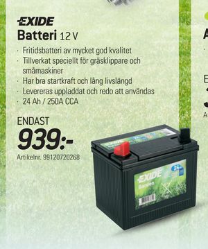 Batteri. 12 V
