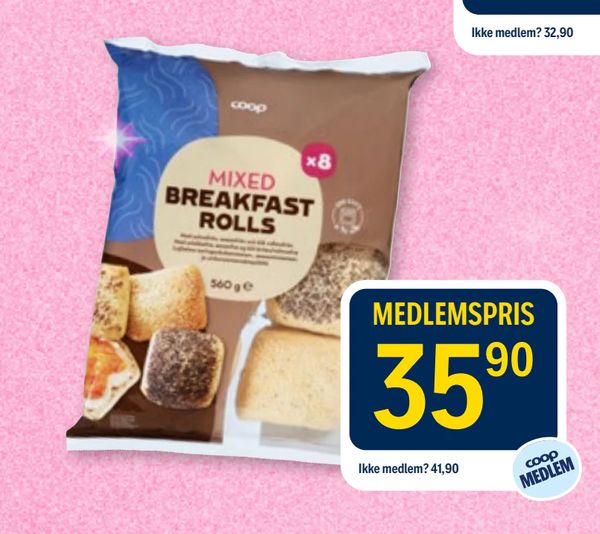MIXED BREAKFAST ROLLS 560 g