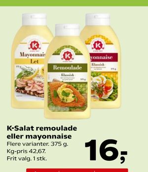 K-Salat remoulade eller mayonnaise