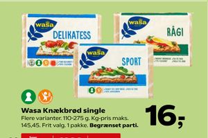 Wasa Knækbrød single