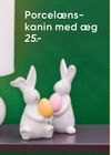 Porcelæns kanin med æg