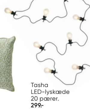 Tasha LED-lyskæde 20 pærer