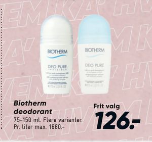 Biotherm deodorant