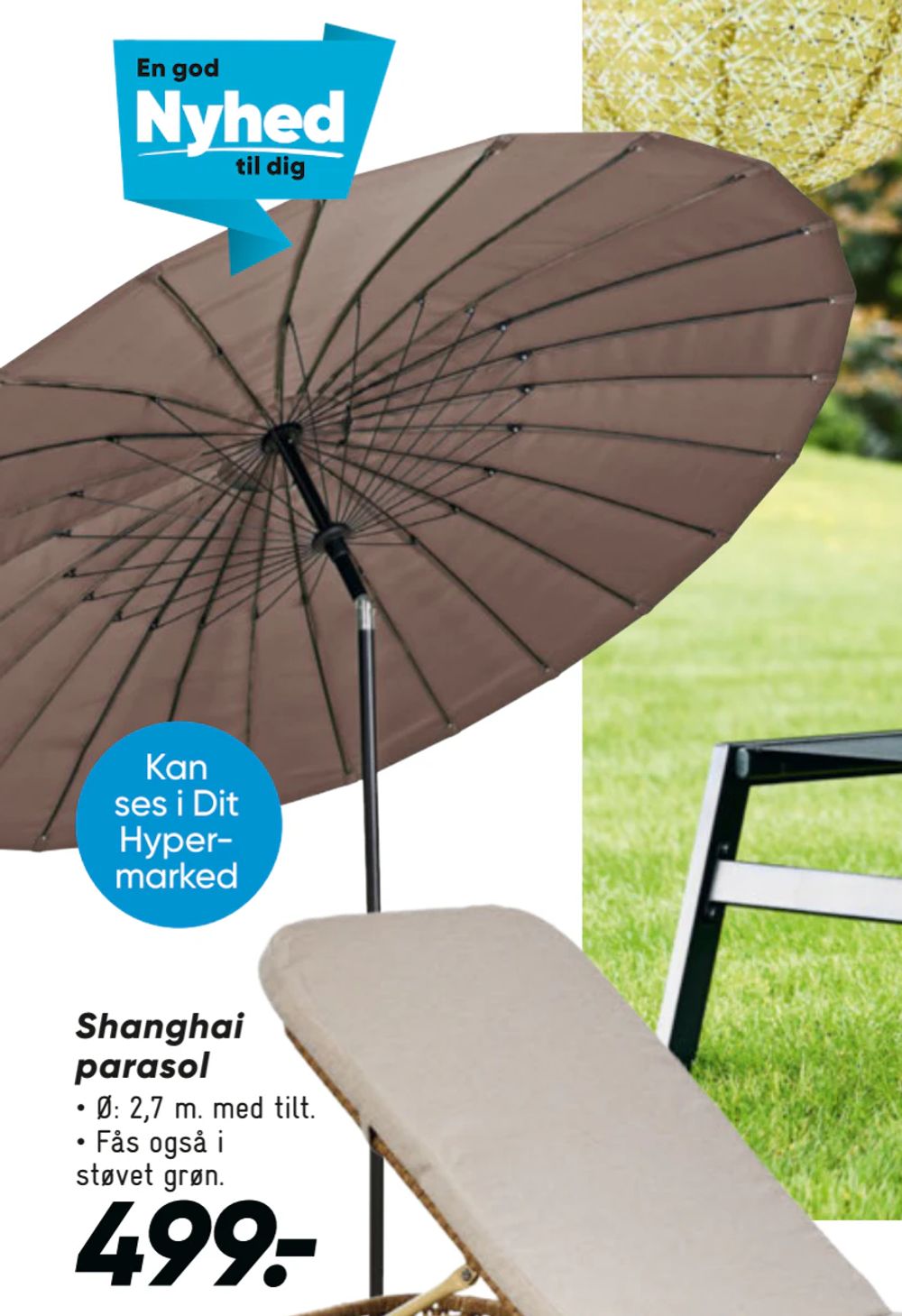 Tilbud på Shanghai parasol fra Bilka til 499 kr.