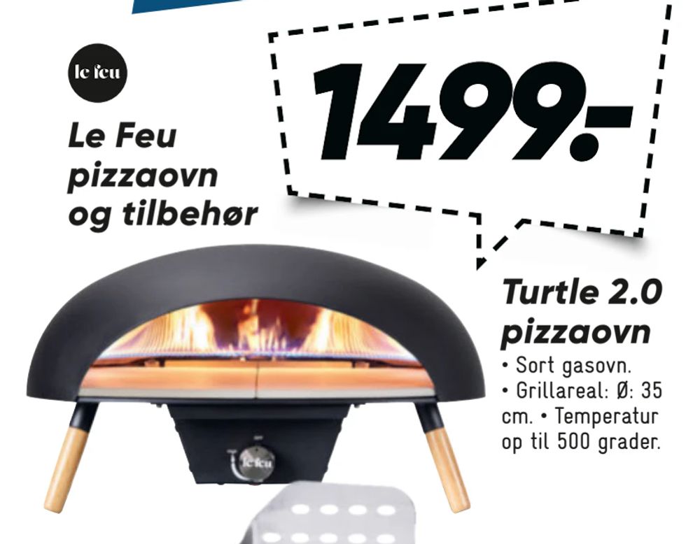 Tilbud på Turtle 2.0 pizzaovn fra Bilka til 1.499 kr.