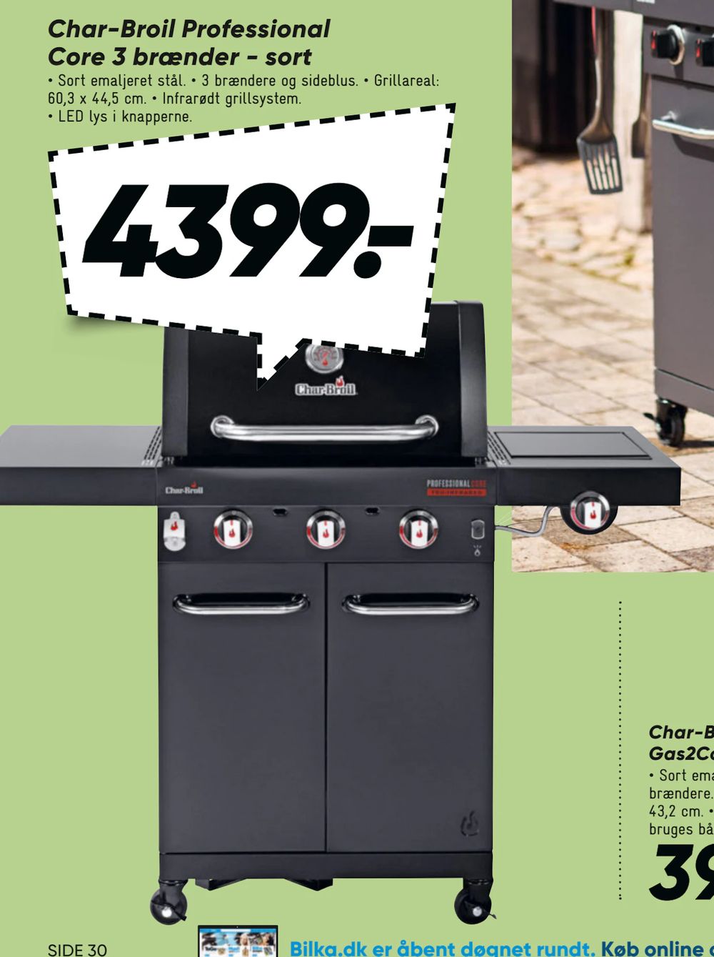 Tilbud på Char-Broil Professional Core 3 brænder - sort fra Bilka til 4.399 kr.
