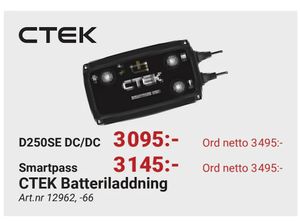 CTEK Batteriladdning