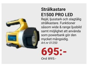 Strålkastare E1500 PRO LED