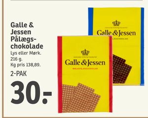 Galle & Jessen Pålægs chokolade