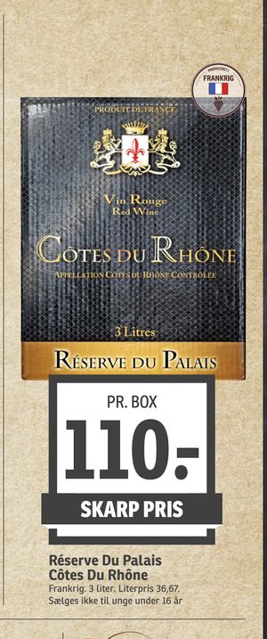 Réserve Du Palais Côtes Du Rhône