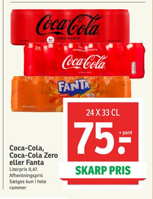 Coca-Cola, Coca-Cola Zero eller Fanta