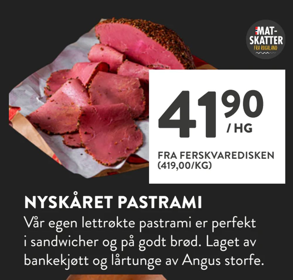 Nyskåret Pastrami