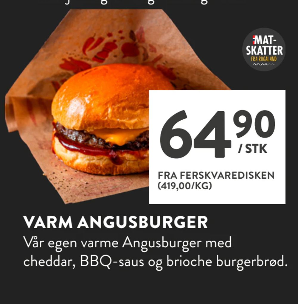 Varm Angusburger