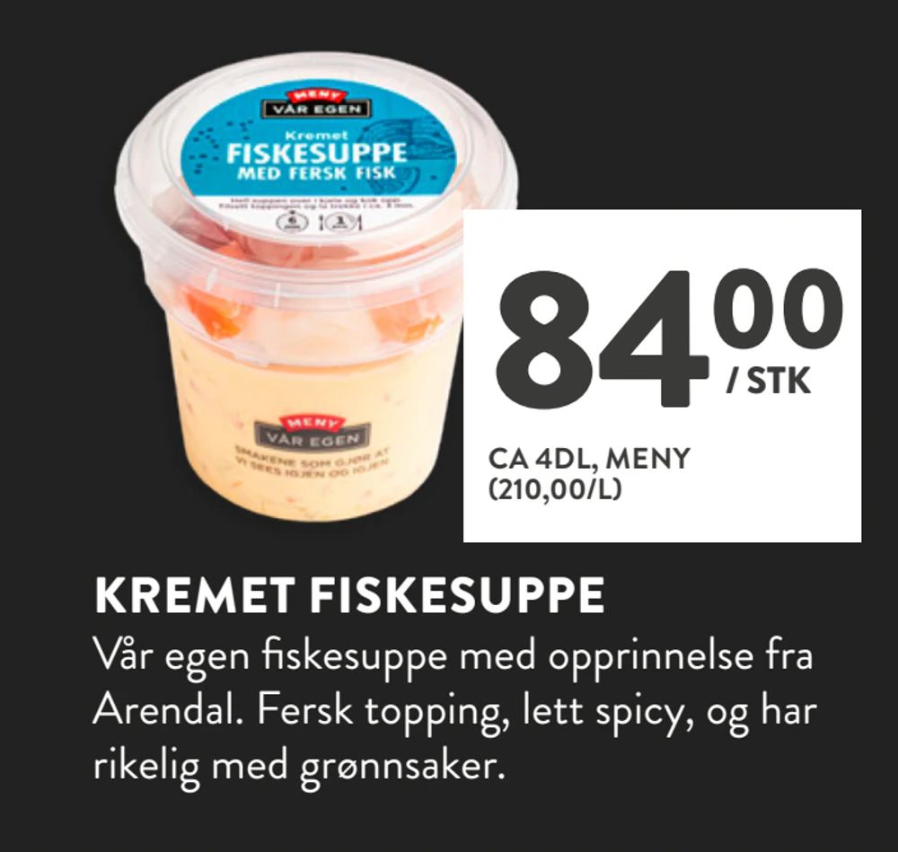 Kremet Fiskesuppe