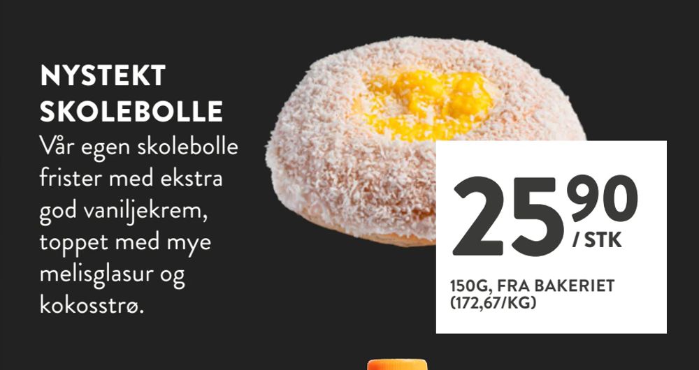 Nystekt Skolebolle