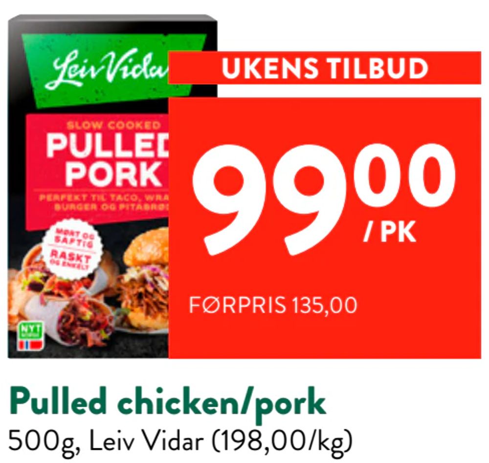 Pulled chicken/pork