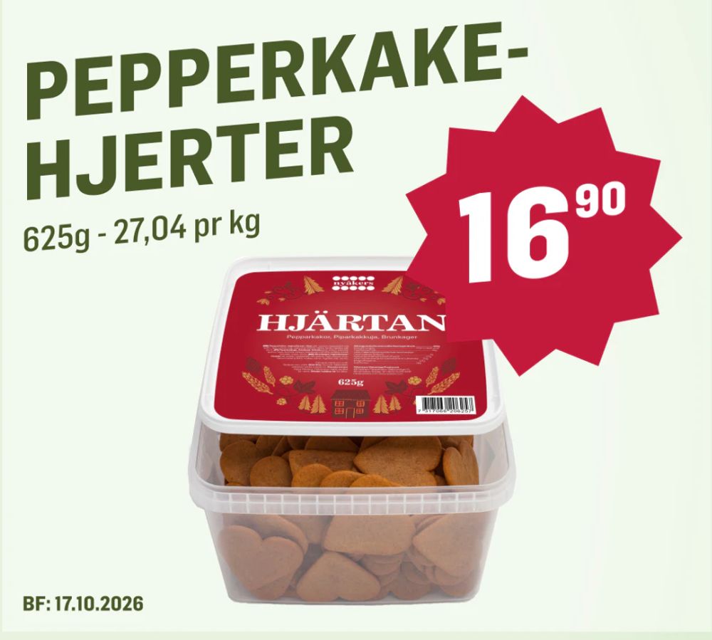 Pepperkake-hjerter