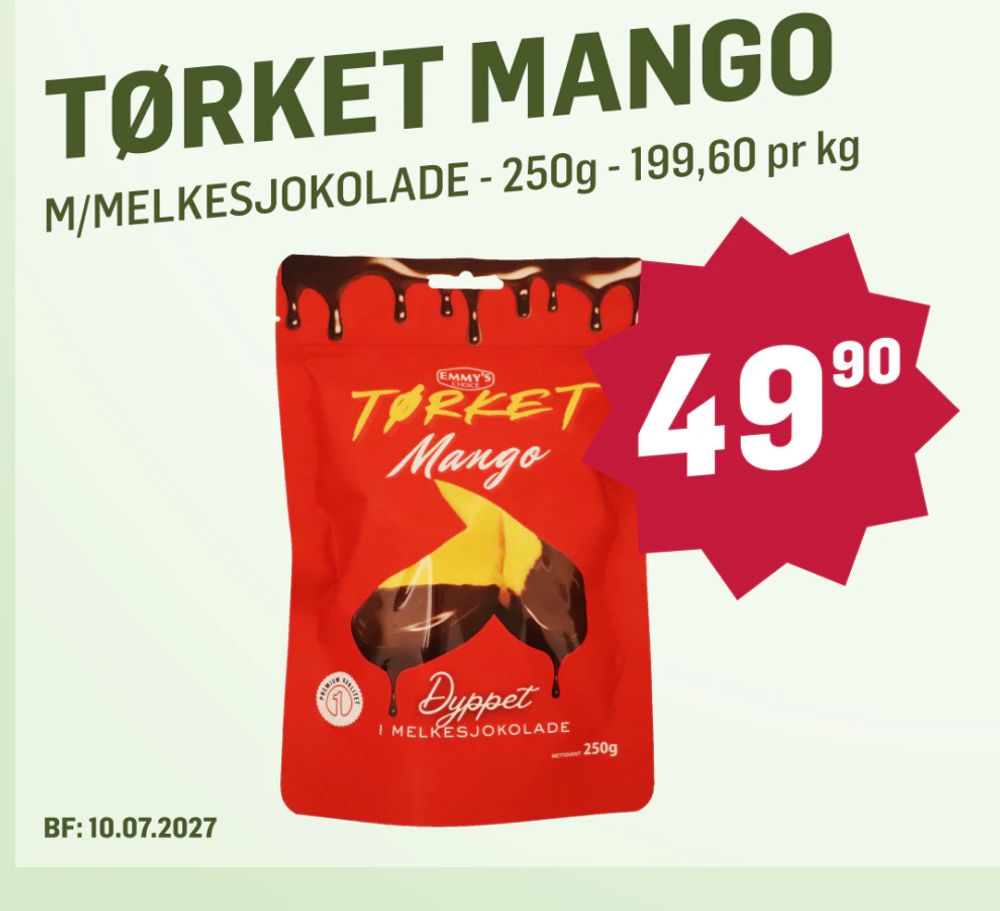Tørket Mango