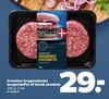 Premieur krogmodnede burgerbøffer af dansk oksekød