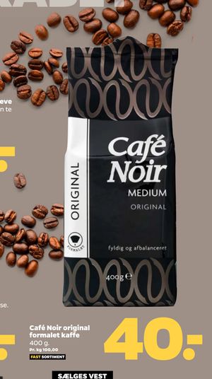 Café Noir original formalet kaffe