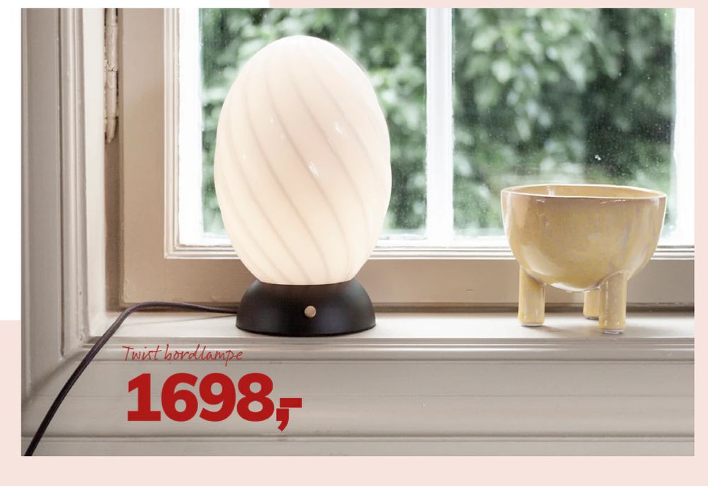 Tilbud på Twist bordlampe fra Daells Bolighus til 1.698 kr.