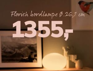 Florish bordlampe Ø.26,1 cm