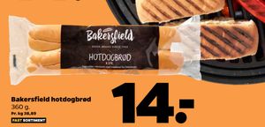 Bakersfield hotdogbrød
