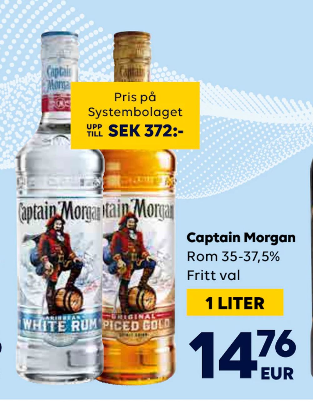Erbjudanden på Captain Morgan från Bordershop för 14,76 €