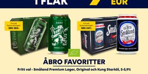 Småland Premium Lager, Original och Kung Starköl, 5-5,9%
