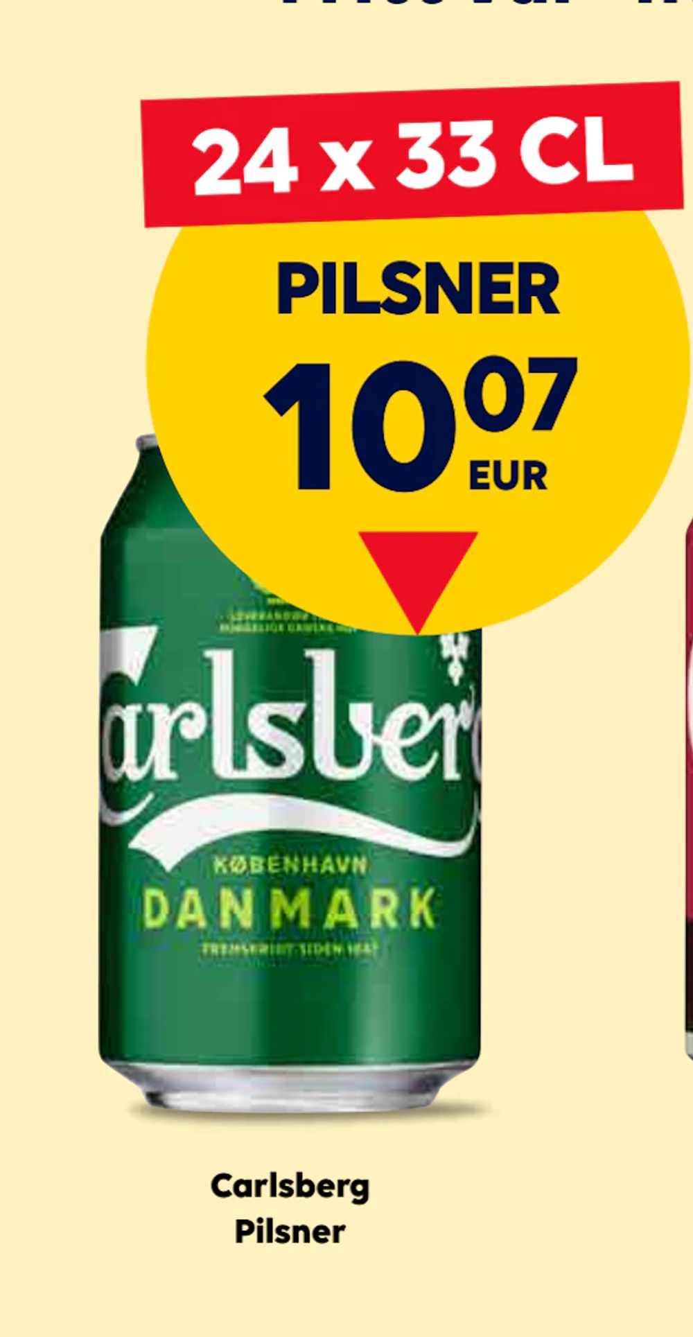 Erbjudanden på Carlsberg Pilsner från Bordershop för 10,07 €
