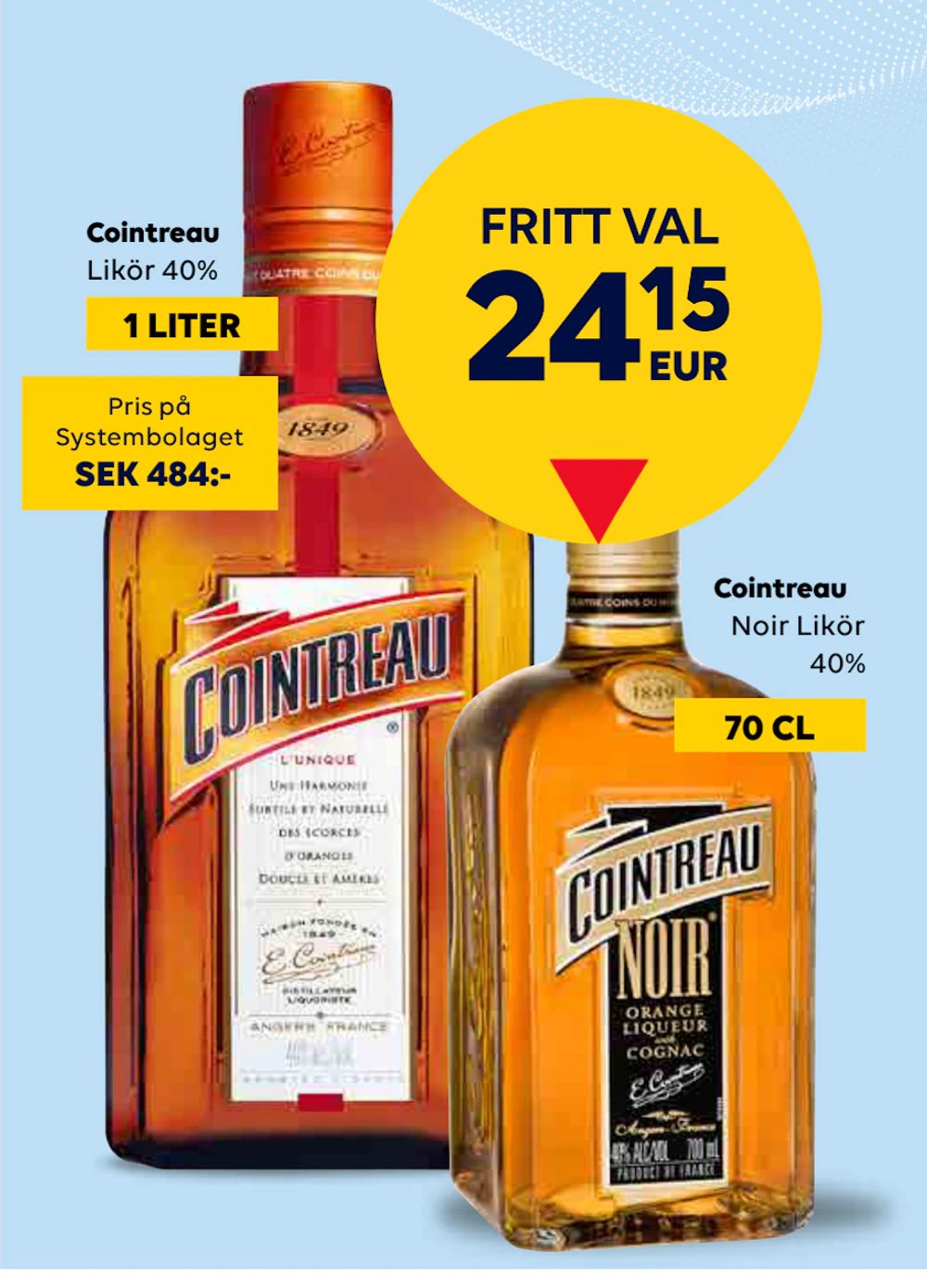 Erbjudanden på Cointreau från Bordershop för 24,15 €