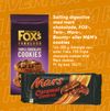 Salling digestive med mørk chokolade, FOX-, Twix-, Mars-, Bounty- eller M&M's cookies