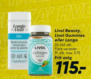 Livol Beauty, Livol Gummies eller Longo