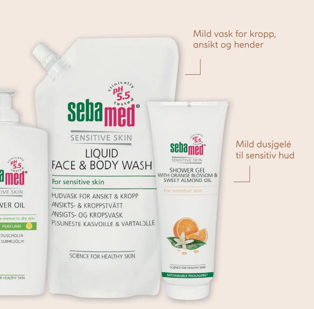 Tilbud på Sebamed Liquid Face & Body Wash refill fra Vitusapotek til 161,50 kr