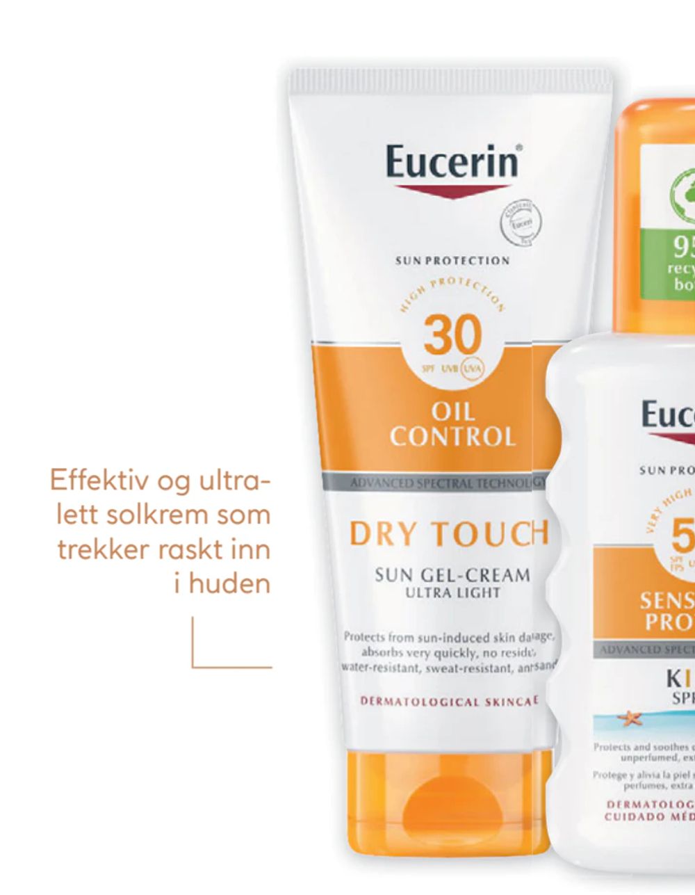 Tilbud på Eucerin Sun Dry Touch SPF 30 fra Vitusapotek til 227,50 kr