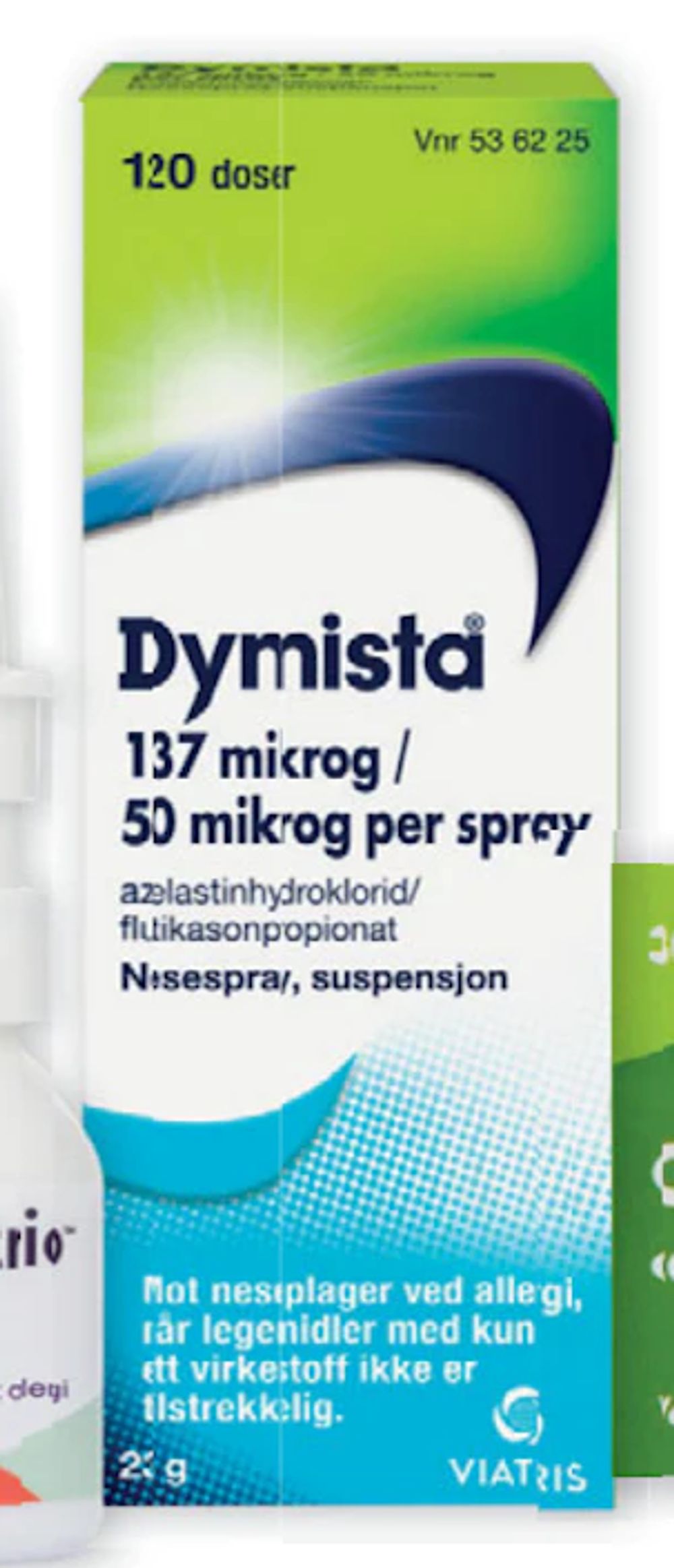 Tilbud på Dymista nesespray fra Vitusapotek til 354,90 kr