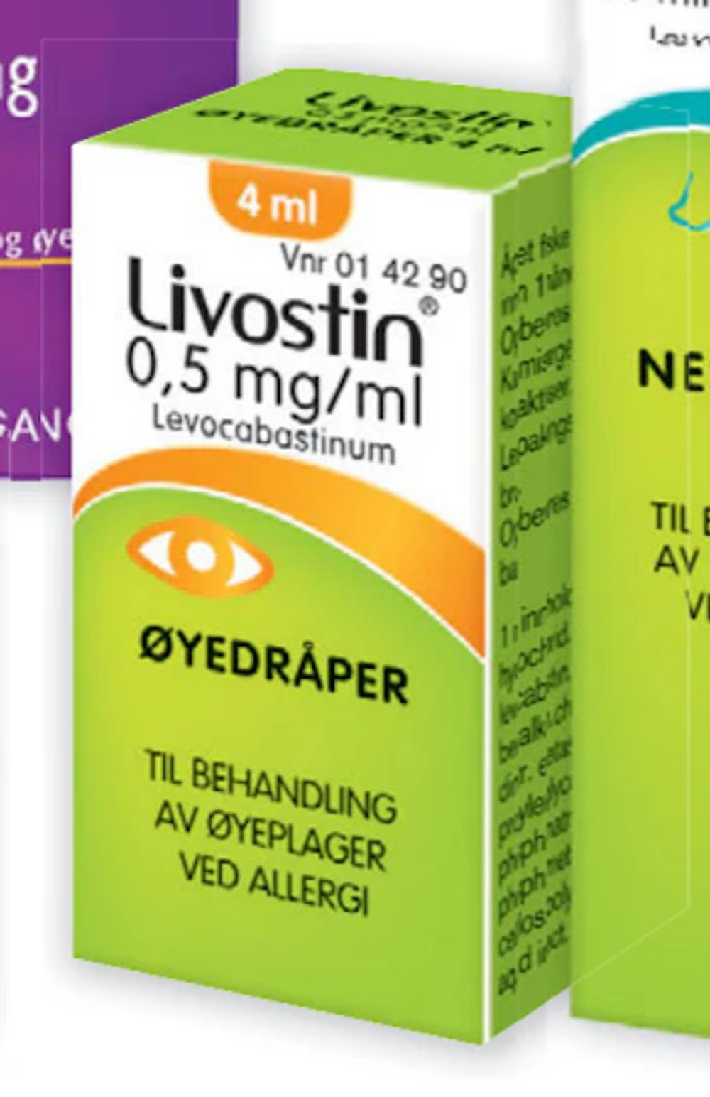 Tilbud på Livostin øyedråper 0,5 mg/ml fra Vitusapotek til 219,90 kr