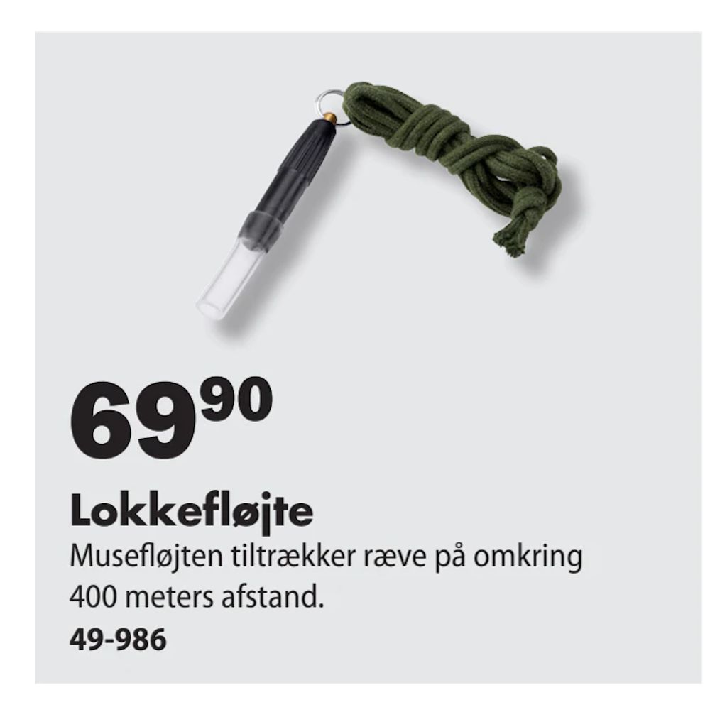 Tilbud på Lokkefløjte fra Biltema til 69,90 kr.