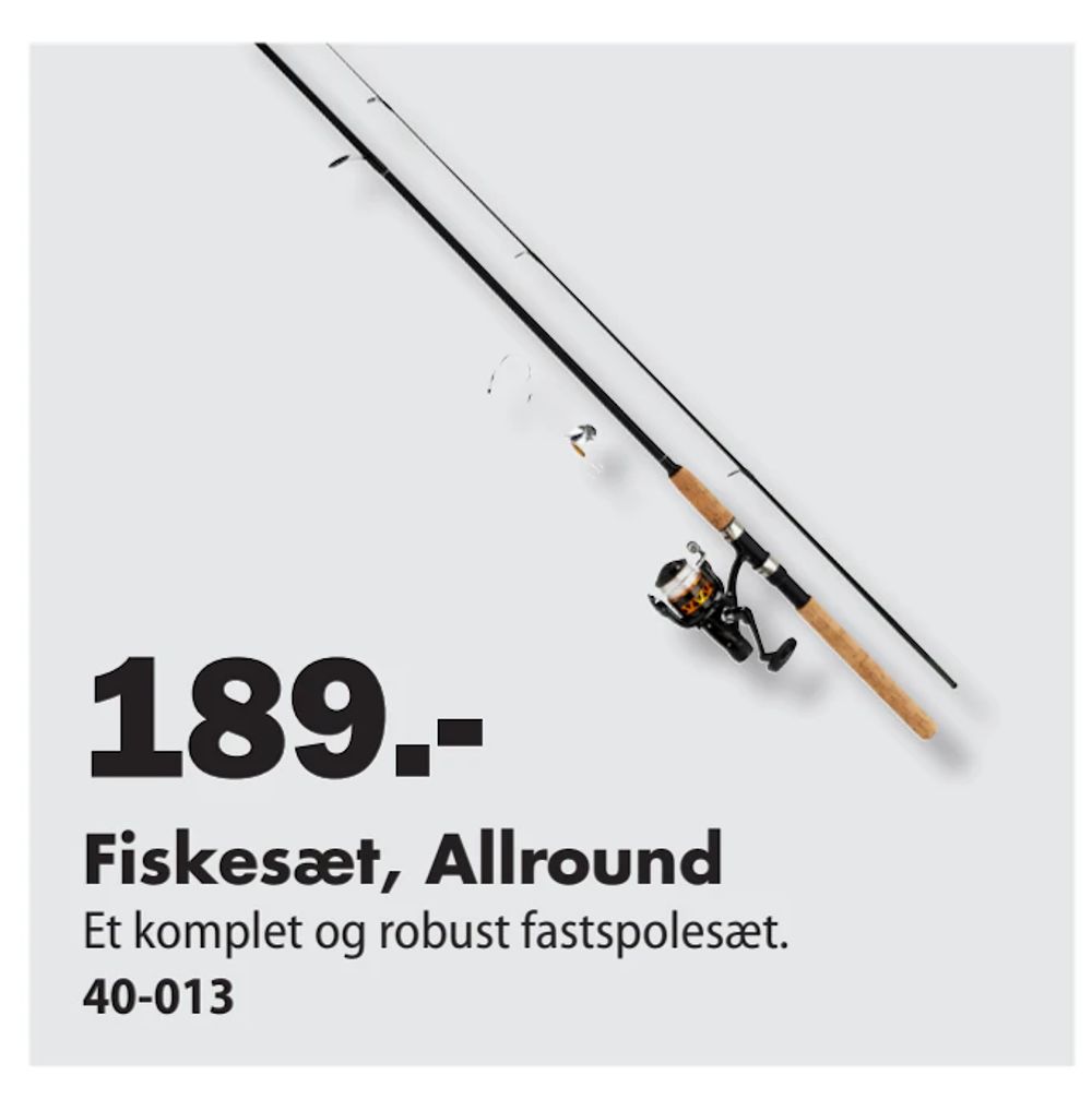 Tilbud på Fiskesæt, Allround fra Biltema til 189 kr.