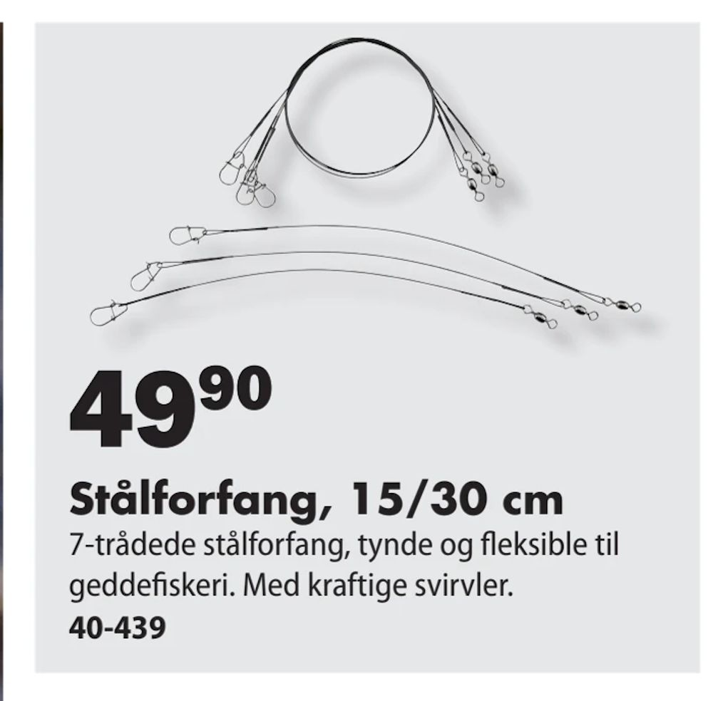 Tilbud på Stålforfang, 15/30 cm fra Biltema til 49,90 kr.
