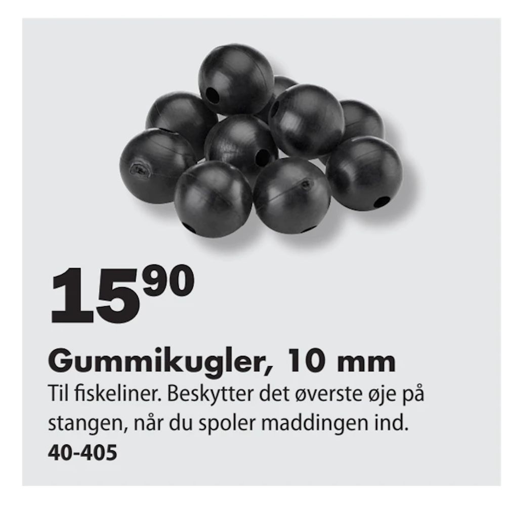 Tilbud på Gummikugler, 10 mm fra Biltema til 15,90 kr.