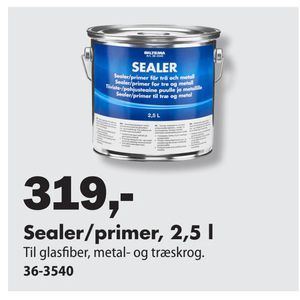 Sealer/primer, 2,5 l