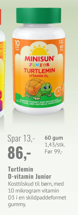Turtlemin D-vitamin Junior