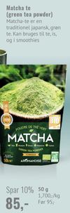 Matcha te (green tea powder)