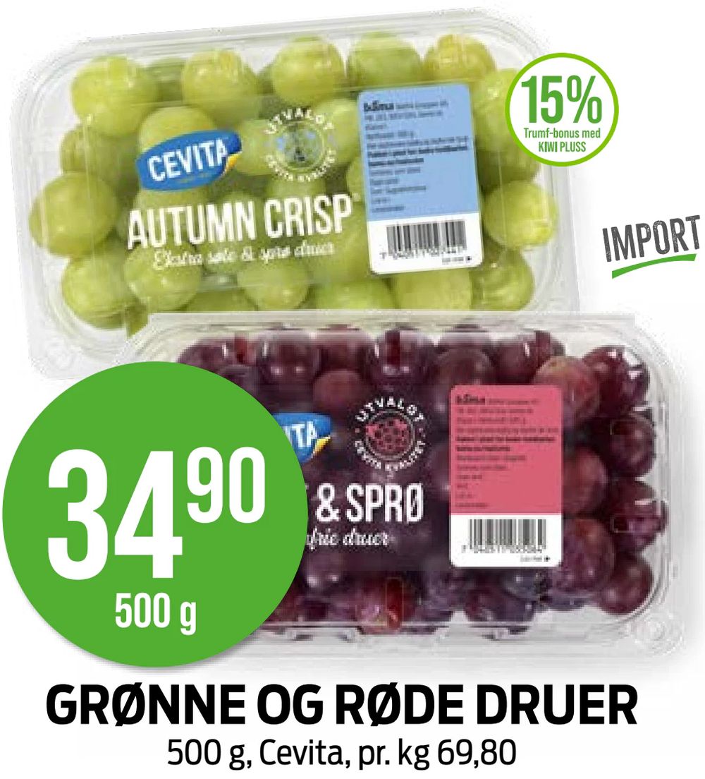 Grønne og Røde Druer