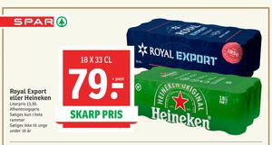 Royal Export eller Heineken