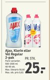 Ajax, Klorin eller Vel Regular 2-pak