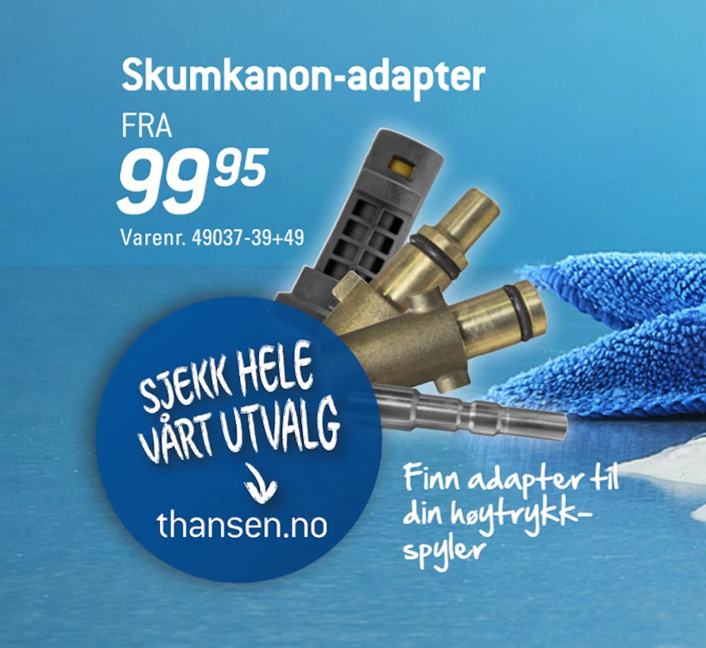 Tilbud på Skumkanon-adapter fra thansen til 99,95 kr