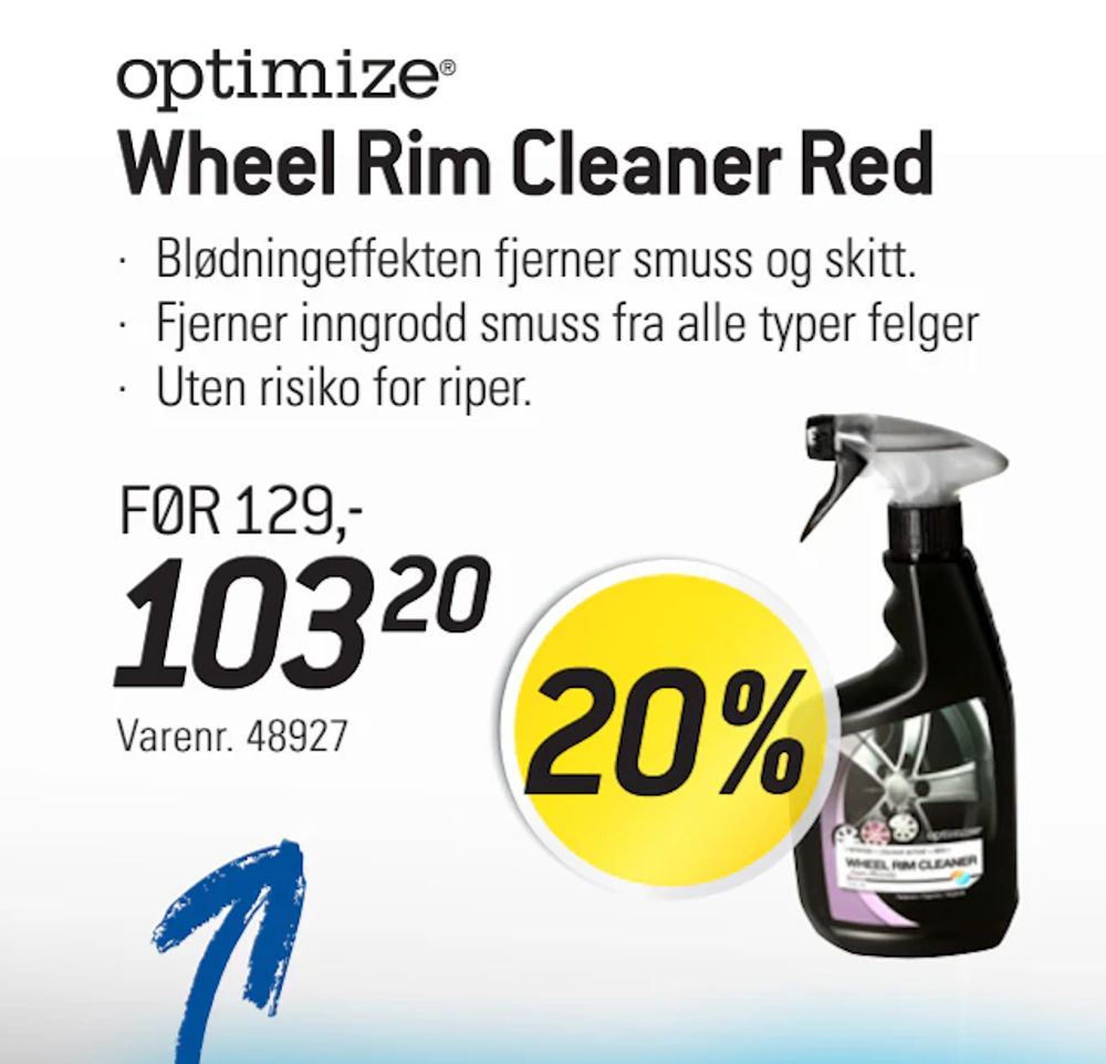 Tilbud på Wheel Rim Cleaner Red fra thansen til 103,20 kr