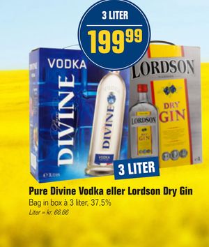 Pure Divine Vodka eller Lordson Dry Gin